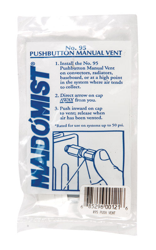 Maid O' Mist 1/8 in. NPT Brass Air Vent