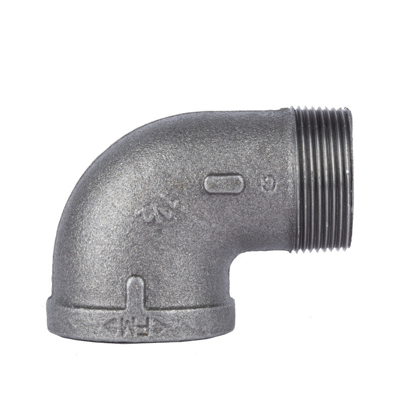 STZ Industries 1-1/2 in. MIP each X 1-1/2 in. D FIP Black Malleable Iron 90 Degree Street Elbow