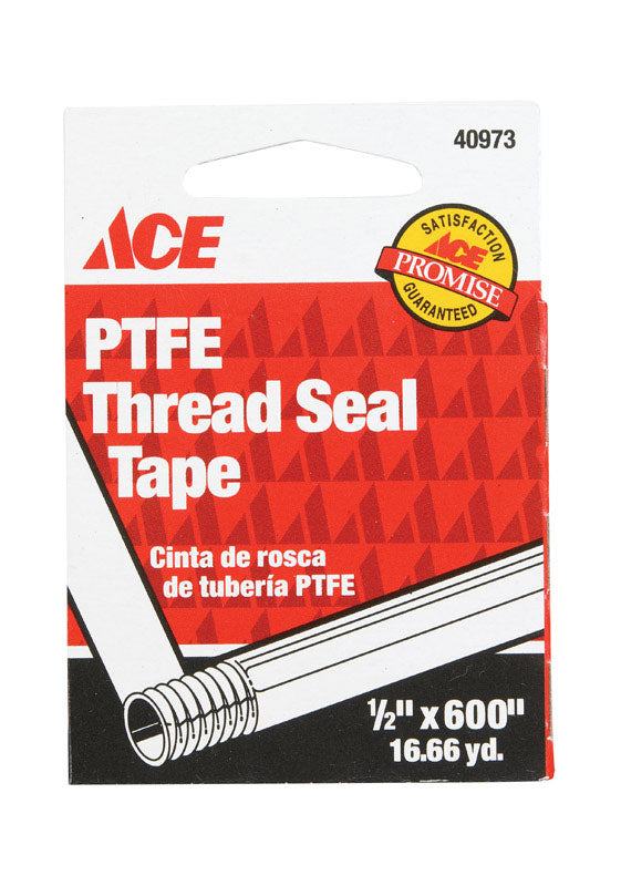 Ace White 1/2 in. W X 600 in. L Thread Seal Tape