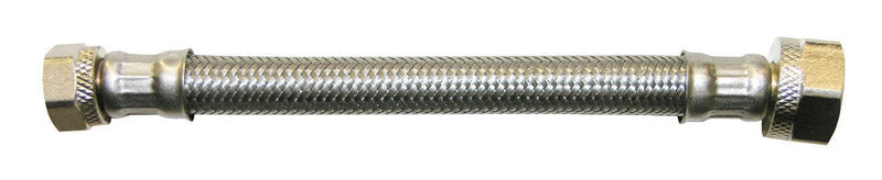 Ace 3/8 in. Compression X 1/2 in. D FIP 24 in. Stainless Steel Faucet Supply Line