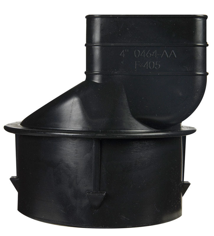 Advanced Drainage Systems 3-1/4 in. Snap X 2-1/2 in. D Barb Polyethylene 5 in. Downspout Adapter 1 p