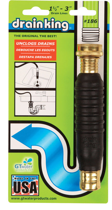 GT Water Products Drain King 0 ft. L Drain Unclogger