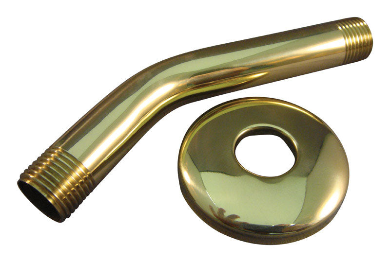 Ace Polished Brass 6 in. Shower Arm Flange