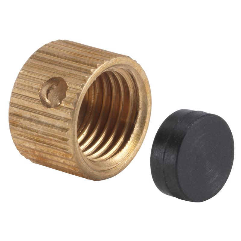 Homewerks 3/8 in. Brass Brass Drain Cap 1 pc