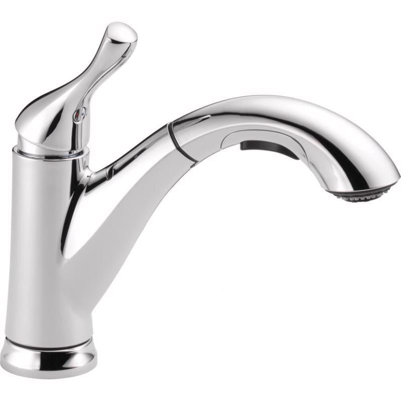 Delta Grant One Handle Chrome Pull-Out Kitchen Faucet