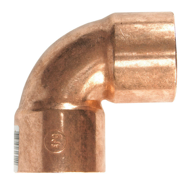 NIBCO 1-1/2 in. Sweat X 1-1/2 in. D Sweat Copper 90 Degree Elbow 1 pk