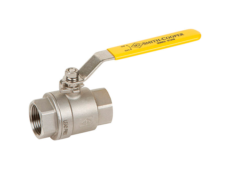 Smith-Cooper 3/4 in. 304 Stainless Steel FIP Ball Valve Full Port Lever