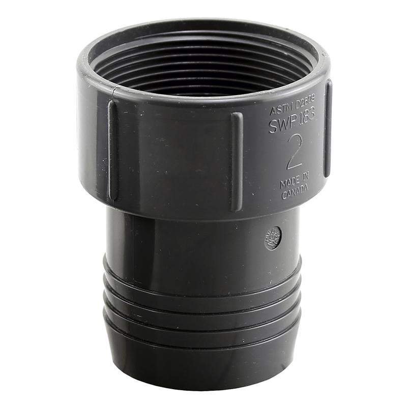 Boshart Industries 2 in. Insert in. X 2 in. D FPT Polypropylene 2-1/2 in. Female Adapter 1 pk