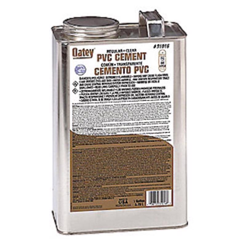 Oatey Clear Cement For PVC 1 gal