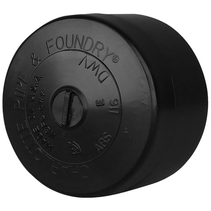 Charlotte Pipe 2 in. Hub X 2 in. D ABS Cap