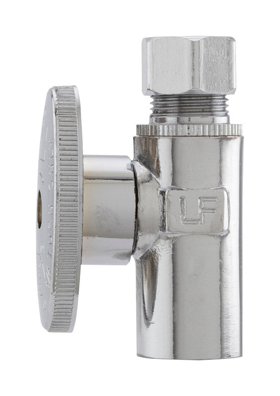 Plumb Pak 1/2 in. Copper Sweat X 3/8 in. Compression Brass Straight Valve