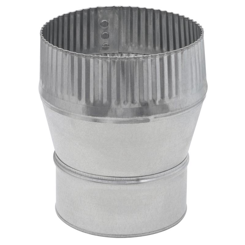 Imperial 4 in. D X 5 in. D Galvanized Steel Stove Pipe Increaser
