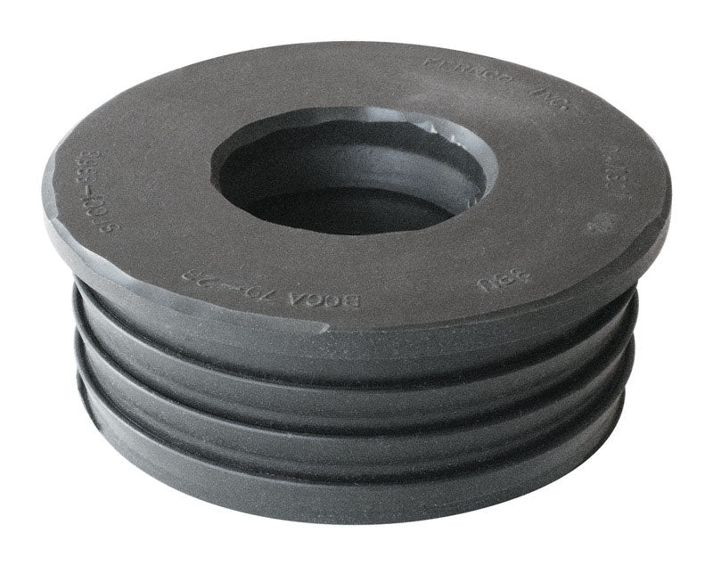Fernco Schedule 40 3 in. Compression X 1-1/2 in. D Compression PVC Donut Fitting 1 pk