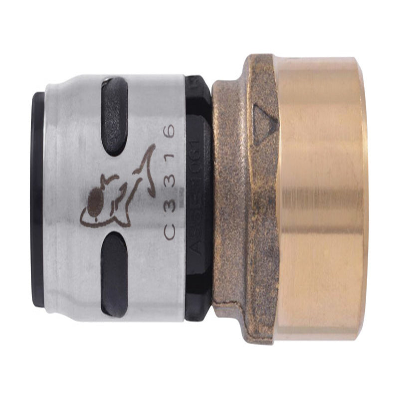 SharkBite EvoPEX Push to Connect 1/2 in. FNPT X 1/2 in. D PTC Brass/Plastic Female Connector