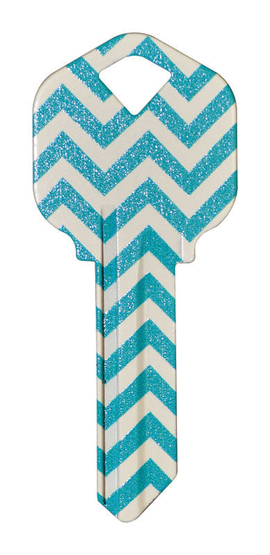 HILLMAN Wackey Teal House/Office Universal Key Blank KW1 Single