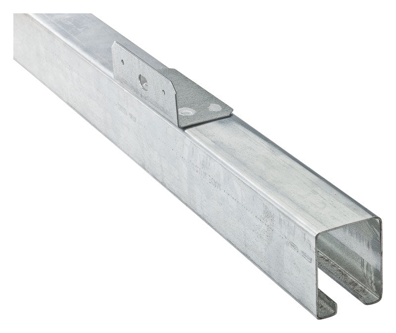 National Hardware 8 ft. L Galvanized Silver Steel Face Mount Box Rail 1 pk