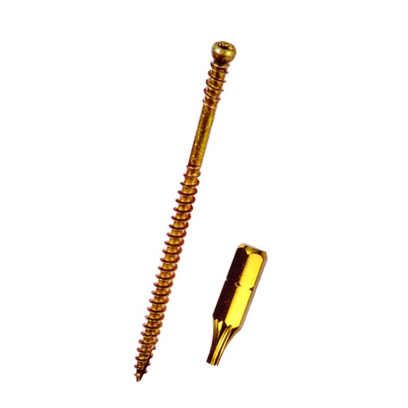 GRK Fasteners No. 8 in. X 3-1/8 in. L Star Trim Head W-Cut Construction Screws