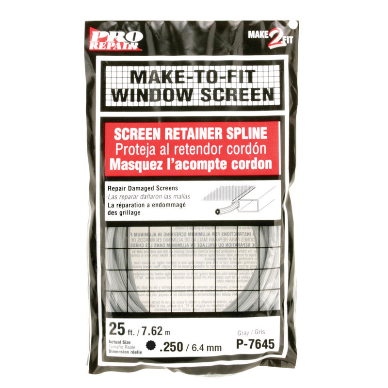 Prime-Line 0.25 in. D X 300 in. L Screen Spline