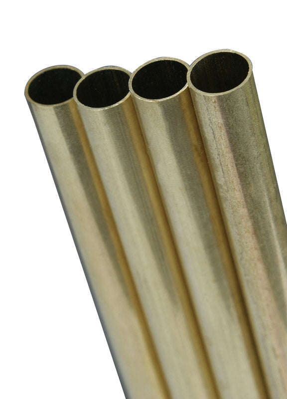 K&S 5/32 in. D X 36 in. L Round Brass Tube 1 pk