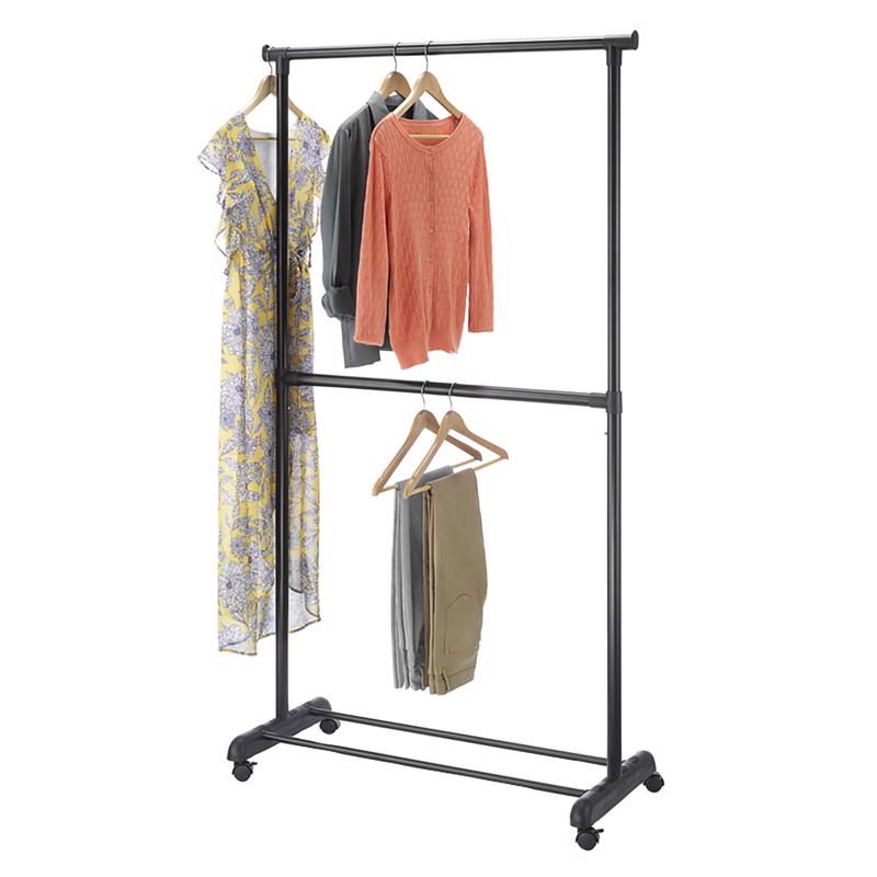 Whitmor 70.25 in. H X 37.25 in. W X 18.5 in. L Metal Adjustable Garment Rack