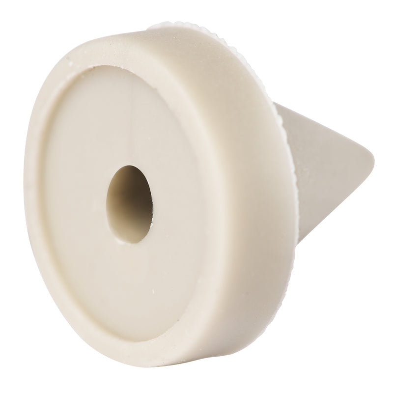 Brinks Plastic Off White Door Bumper Mounts to base trim 1/2 in.