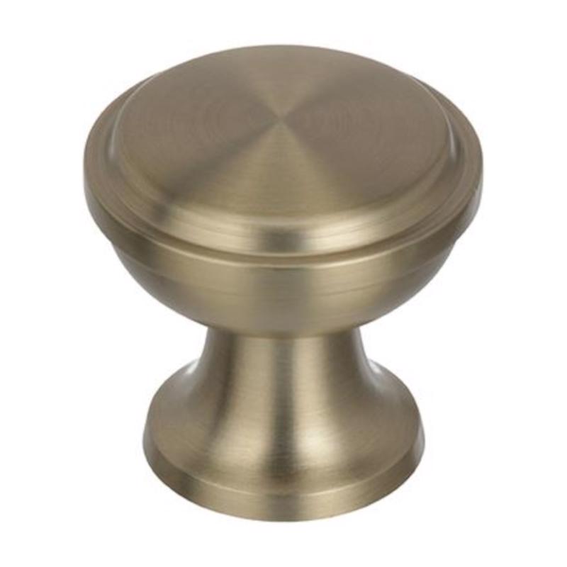 Amerock Westerly Round Cabinet Knob 1-3/16 in. D 1-3/16 in. Golden Champagne 1 pk