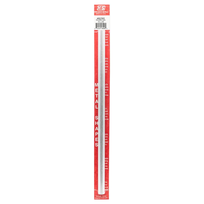 K&S 1/2 in. D X 1 ft. L Round Aluminum Tube