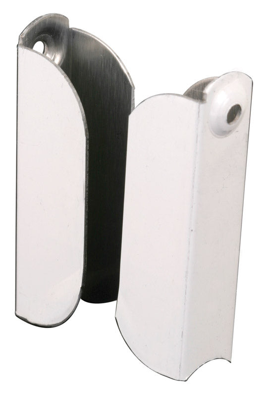 Prime-Line Painted White Aluminum 7/16 in. W X 2 in. L Screen Top Hanger 2 pk