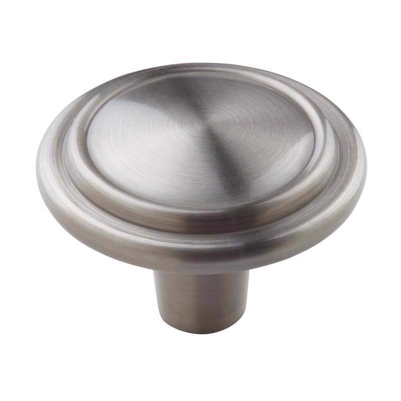 Amerock Everyday Basics Hatfield Round Cabinet Knob 1-1/4 in. D 7/8 in. Satin Nickel 1 pk