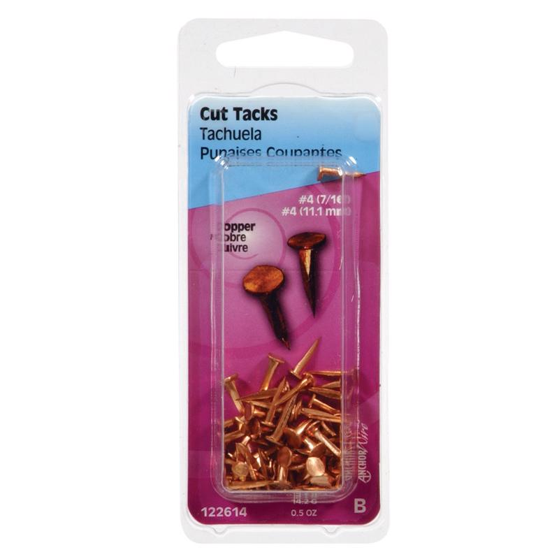 HILLMAN No. 14 X 3/4 in. L Copper Cut Tacks 0.5 pk