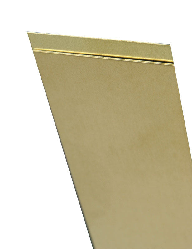 K&S 0.093 in. X 2 in. W X 12 in. L Mill Brass Metal Strip