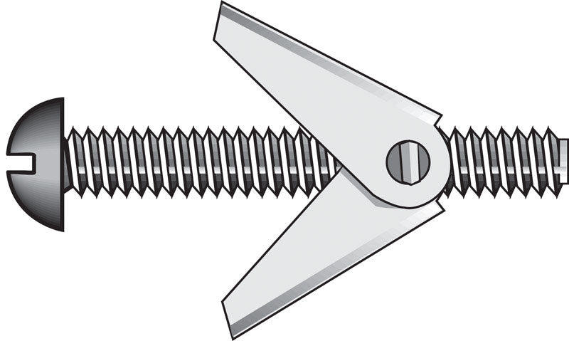 HILLMAN Fas-N- Tite 1/8 in. D X 3 in. L Truss Zinc-Plated Steel Toggle Bolt 1 pk