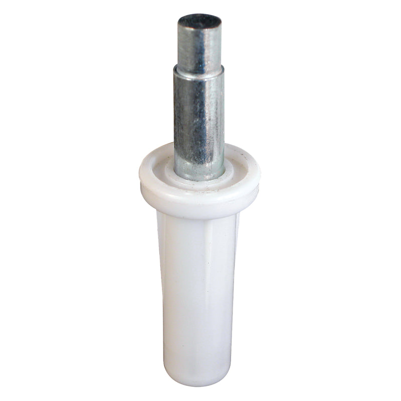 Prime-Line 1/4 in. D X 2.5 in. L Mill White Nylon Pivot 2 pc
