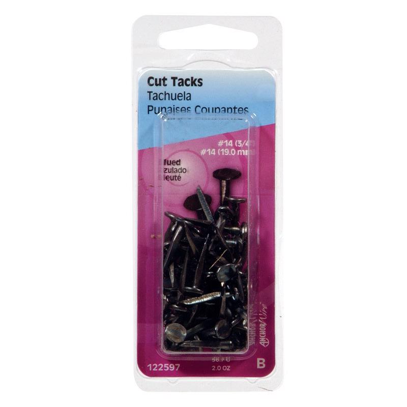 HILLMAN Anchor Wire No. 14 X 3/4 in. L Blue Steel Cut Tacks 1 pk