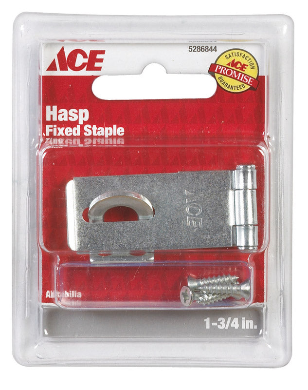 Ace Zinc 1-3/4 in. L Fixed Staple Safety Hasp 1 pk