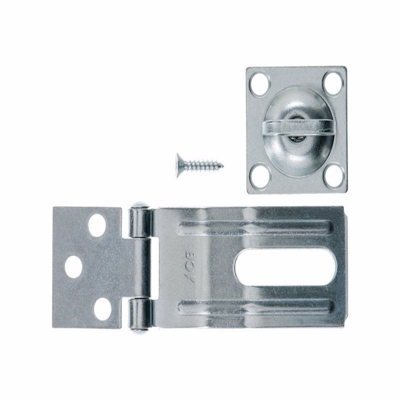 Ace Zinc 3-1/4 in. L Swivel Staple Safety Hasp 1 pk