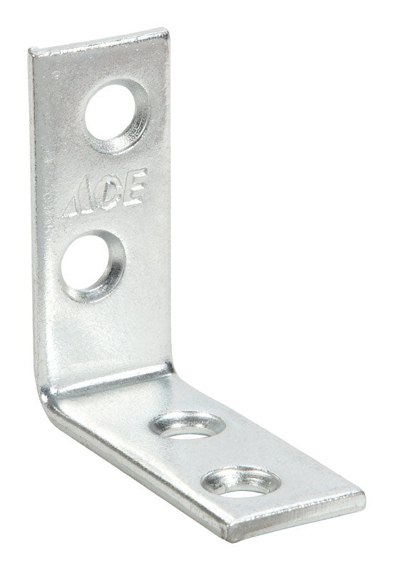 Ace 1-1/2 in. H X 1.25 in. W X 1-1/2 in. D Zinc Inside L Corner Brace