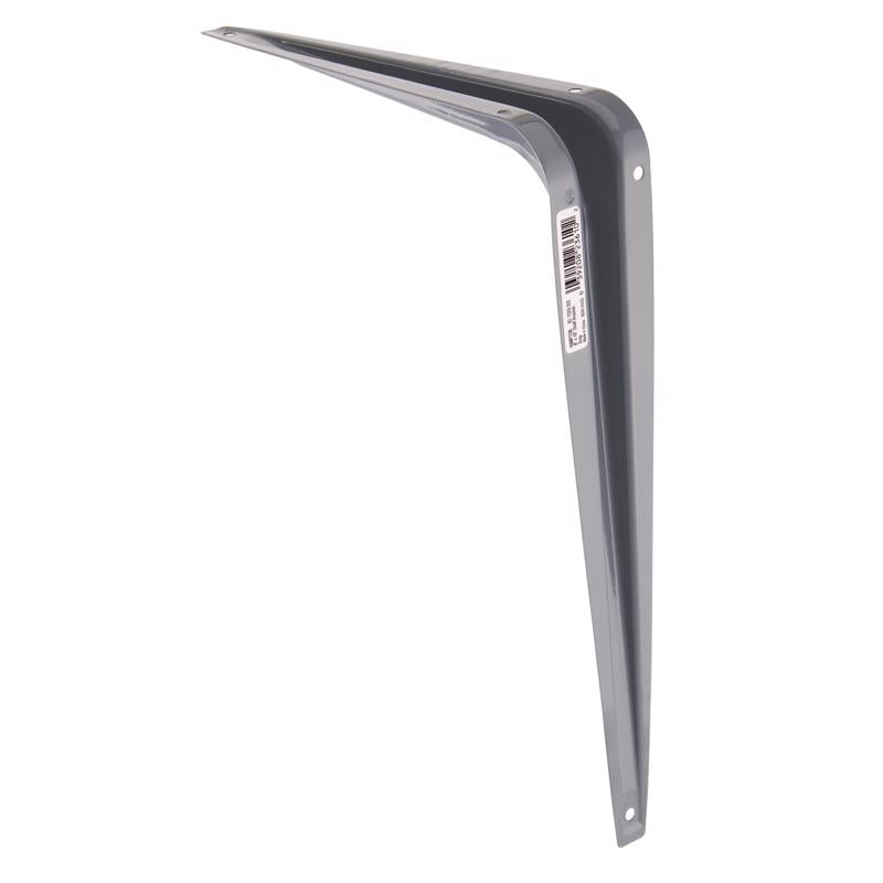 Hampton Gray Steel Shelf Support 18 Ga. 8 in. L 100 lb