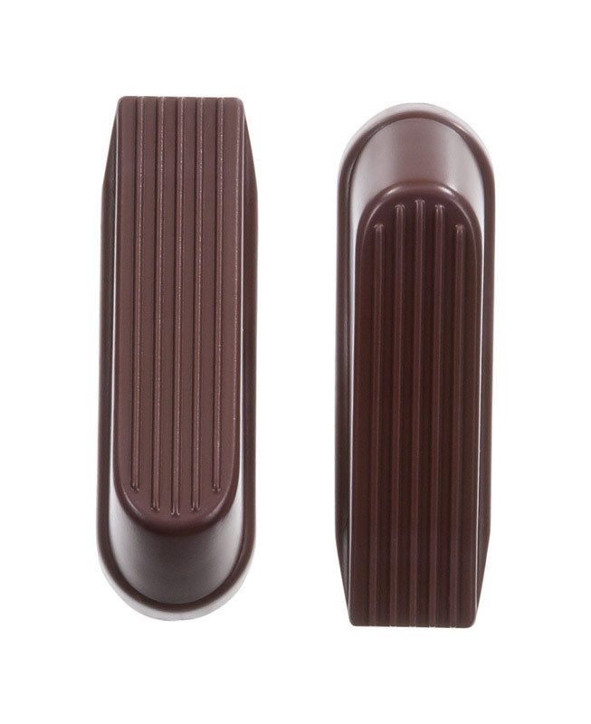 Ace 4 in. W Rubber Brown Wedge Door Stop Mounts to floor 0 in.