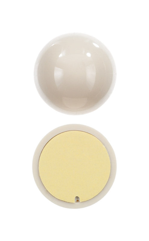 Ace 2-3/8 in. W Plastic Almond Wall Door Stop Mounts to wall 0 in.