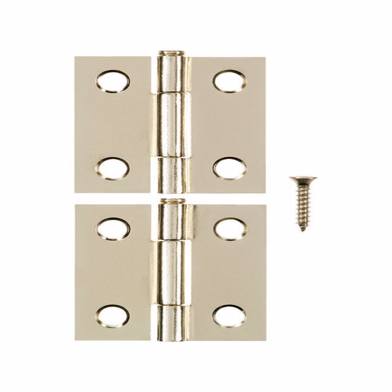 Ace 2.750 in. W X 1-1/2 in. L Bright Brass Gold Brass Narrow Hinge 2 pk