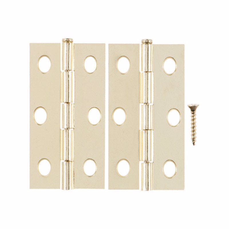 Ace 2.75 in. W X 2-1/2 in. L Bright Brass Gold Brass Narrow Hinge 2 pk