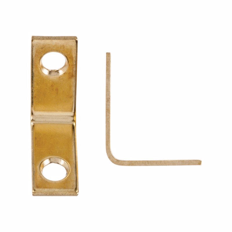 Ace 1 in. H X 2.75 in. W X 1 in. D Brass Inside Corner Brace