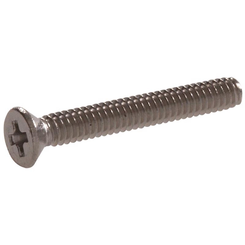 HILLMAN No. 10-32 Ga. X 1-1/4 in. L Phillips Flat Head Stainless Steel Machine Screws 1 lb 1 pk