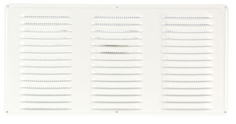 Air Vent 8 in. H X 16 in. L White Aluminum Undereave Vent