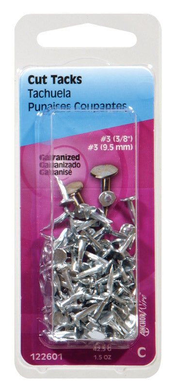 HILLMAN No. 16 X 13/16 in. L Galvanized Silver Steel Cut Tacks 1 pk