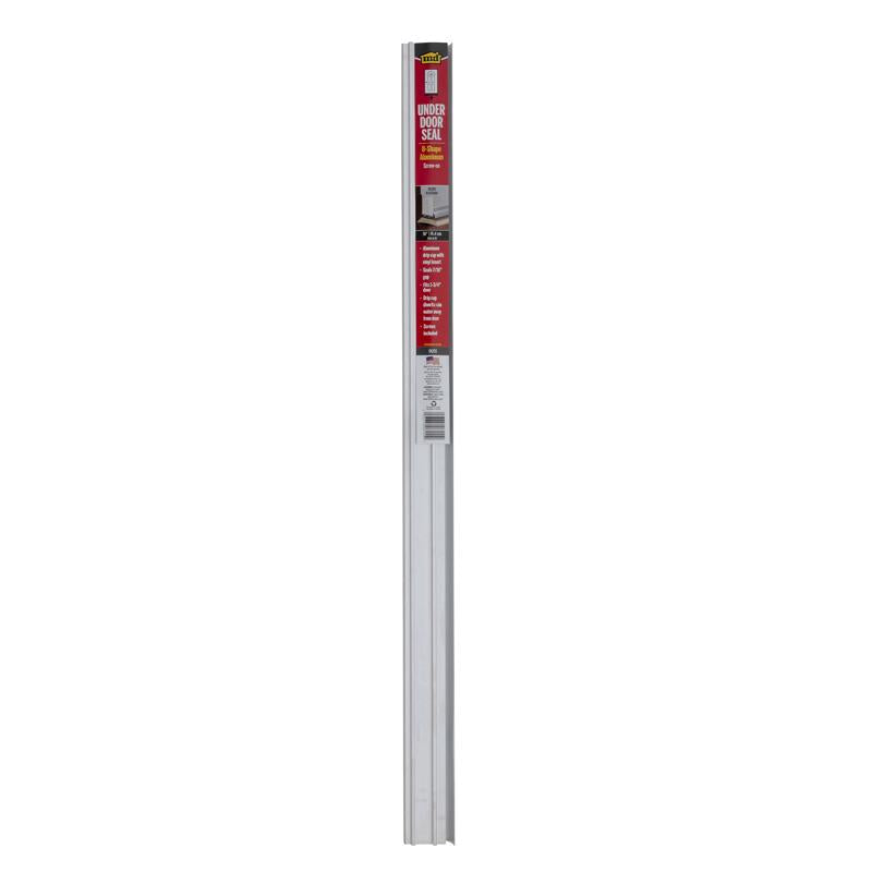 M-D Building Products Silver Aluminum Under Door Seal For Doors 36 in. L X 1.75 in.