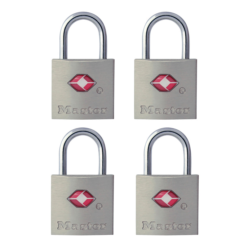 Master Lock 7/8 in. H X 7/16 in. W X 7/8 in. L Steel Key Luggage Lock