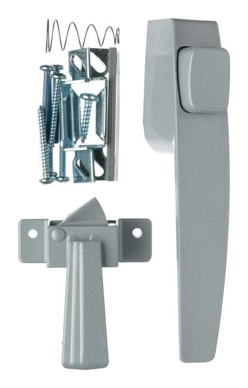 Ace Bare Silver Steel Push Button Latch 1 pk
