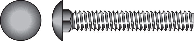 HILLMAN 5/16 in. X 6 in. L Hot Dipped Galvanized Steel Carriage Bolt 50 pk